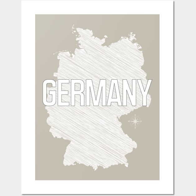 Country Wall Decor Germany Black and White Art Canvas Poster Prints Modern Style Painting Picture for Living Room Cafe Decor World Map Wall Art by Wall Decor